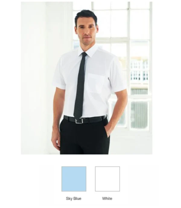 Brook Taverner BK152 Rosello Short Sleeve Poplin Shirt